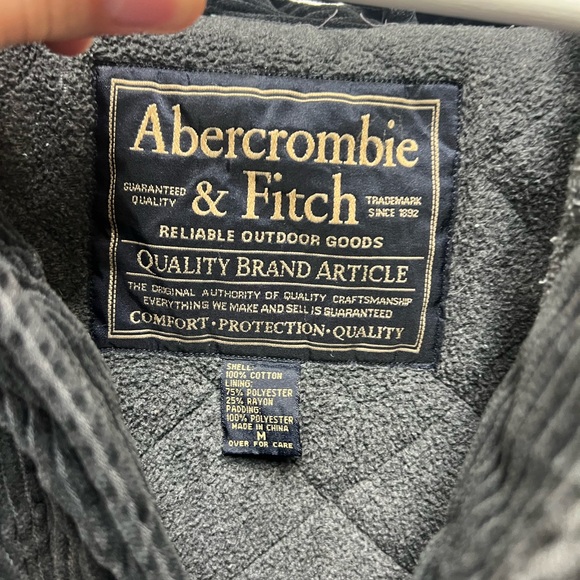 Vintage Abercrombie and FItch Black Corduroy Jacket - Picture 3 of 5